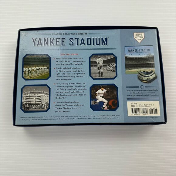 Classic Ballparks Edition NY Yankee Stadium Model & Book Set by James Buckley Jr - Picture 14 of 15